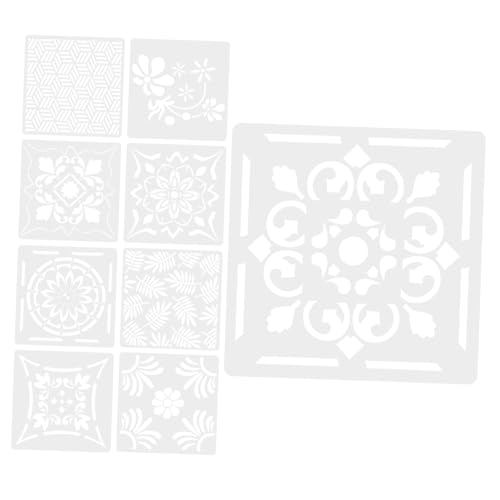 HOMSFOU 9 Stück Sprühmuster Vorlagen Malen Malschablonen Für Wände Mandala-schablonen Mandala-vorlagenschablone Malvorlagen Schablonenmalerei Mandala Malschablonen Weiß HOMSFOU 9 Stück Sprühmuster Vorlagen Malen Malschablonen Für Wände Mandala-schablonen Mandala-vorlagenschablone Malvorlagen Schablonenmalerei Mandala Malschablonen Weiß von HOMSFOU