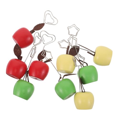 HOMSFOU 9 Stück Teiliges Holz Memo Cliphalter in Bunten Apfelformen Langlebiger und Fotohalter für Büro Hochzeitstisch und Heimdekoration Stabiler Papierklammerhalter für Tischorganizer HOMSFOU 9 Stück Teiliges Holz Memo Cliphalter in Bunten Apfelformen Langlebiger und Fotohalter für Büro Hochzeitstisch und Heimdekoration Stabiler Papierklammerhalter für Tischorganizer von HOMSFOU
