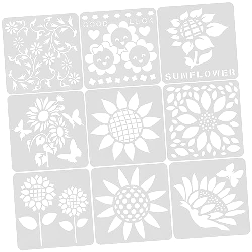 HOMSFOU 9 Stück Teiliges Set Sonnenblumen Schablonen Wiederverwendbare Malvorlagen für Diy Bastelprojekte Geeignet für Kreative Gestaltung und Familienaktivitäten HOMSFOU 9 Stück Teiliges Set Sonnenblumen Schablonen Wiederverwendbare Malvorlagen für Diy Bastelprojekte Geeignet für Kreative Gestaltung und Familienaktivitäten von HOMSFOU