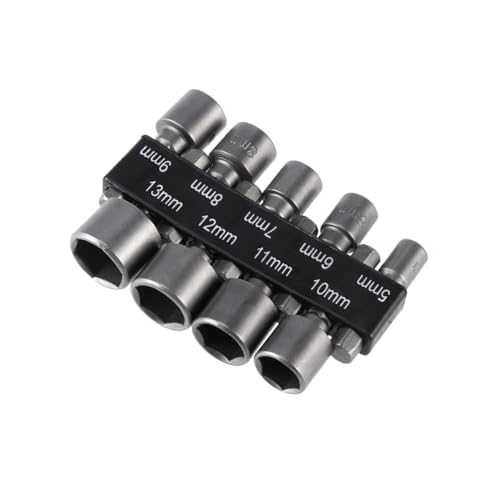 HOMSFOU 9 Stück Teiliges Stecknuss adapter set aus Vanadiumstahl Langlebige Sechskant bits für Akkuschrauber und Bohrmaschinen Geeignet für Heimwerker Holzarbeiten Autoreparatur HOMSFOU 9 Stück Teiliges Stecknuss adapter set aus Vanadiumstahl Langlebige Sechskant bits für Akkuschrauber und Bohrmaschinen Geeignet für Heimwerker Holzarbeiten Autoreparatur von HOMSFOU