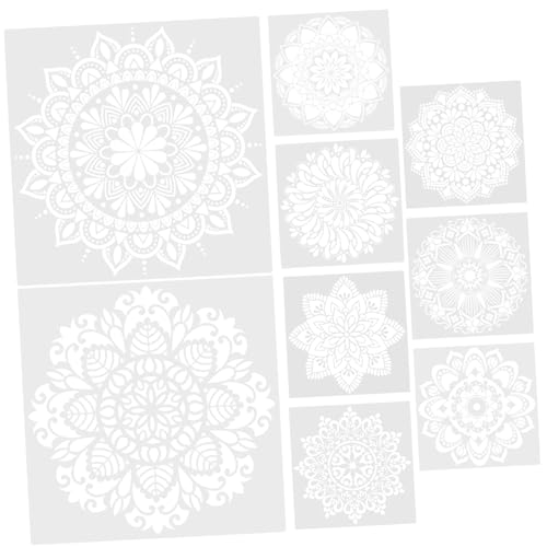 HOMSFOU 9 Teilige Malvorlage Wanddekoration Zeichenschablonen Malschablonen Wandbehang Schablonen Für Wandmalerei Fliesenschablonen Kacheln Jumbo Schablonen Mandala HOMSFOU 9 Teilige Malvorlage Wanddekoration Zeichenschablonen Malschablonen Wandbehang Schablonen Für Wandmalerei Fliesenschablonen Kacheln Jumbo Schablonen Mandala von HOMSFOU