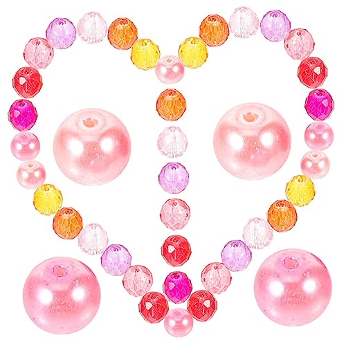 HOMSFOU 90 Stück Glasperlen für Schmuckherstellung Kleine Diy Perlen für Armbänder Ohrringe Vielseitige Glasperlen für Kreative Bastelprojekte von HOMSFOU