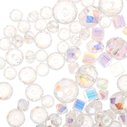 HOMSFOU 90Stücke Ab Farbige Glasperlen Lose Perlen Für DIY Schmuckherstellung Halsketten Armbänder Und Ohrringe HOMSFOU 90Stücke Ab Farbige Glasperlen Lose Perlen Für DIY Schmuckherstellung Halsketten Armbänder Und Ohrringe von HOMSFOU