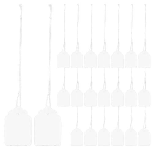 HOMSFOU 95pcs Weiße Preisschilder, Markierungs-tags mit Hängender Schnur, Für Schmuck, Kleidung & Handarbeit, 2. 5 X 1. 2 Cm, Papier HOMSFOU 95pcs Weiße Preisschilder, Markierungs-tags mit Hängender Schnur, Für Schmuck, Kleidung & Handarbeit, 2. 5 X 1. 2 Cm, Papier von HOMSFOU