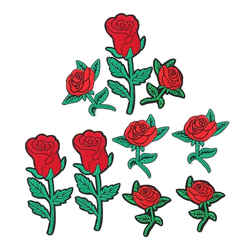 HOMSFOU 9Stücke Rosenblumen Applikationen Dekorative Patch Abzeichen Für Kleidung DIY Patches Zum Aufnähen Für Jacken Hüte Und Taschen Für Bastelprojekte HOMSFOU 9Stücke Rosenblumen Applikationen Dekorative Patch Abzeichen Für Kleidung DIY Patches Zum Aufnähen Für Jacken Hüte Und Taschen Für Bastelprojekte von HOMSFOU