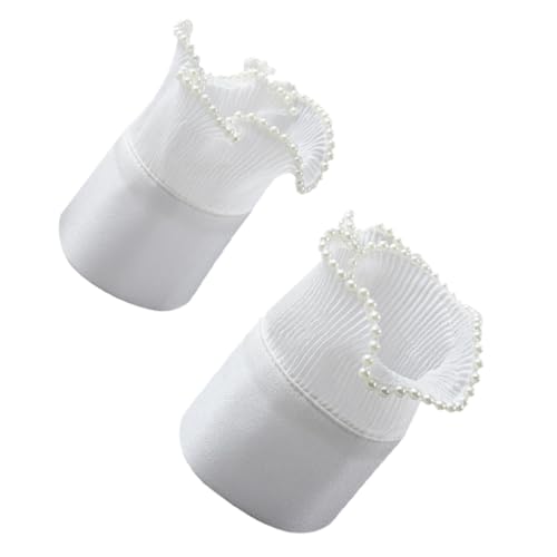 HOMSFOU Abnehmbare Braut Spitzen Manschetten mit Perlenbesatz Leichte Fake Sleeve Verstellbare Handgelenks Accessoires für Damen Romantische Hochzeitsschmuck HOMSFOU Abnehmbare Braut Spitzen Manschetten mit Perlenbesatz Leichte Fake Sleeve Verstellbare Handgelenks Accessoires für Damen Romantische Hochzeitsschmuck von HOMSFOU