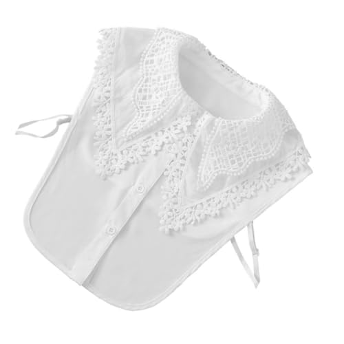 HOMSFOU Abnehmbarer Damen Spitzen Fake Collar mit Elastischem Fixiergurt Atmungsaktiv Vielseitiger Schmuck für Hemden und Pullover Eleganter Teilweiser Blusenkragen Rutschfest und HOMSFOU Abnehmbarer Damen Spitzen Fake Collar mit Elastischem Fixiergurt Atmungsaktiv Vielseitiger Schmuck für Hemden und Pullover Eleganter Teilweiser Blusenkragen Rutschfest und von HOMSFOU