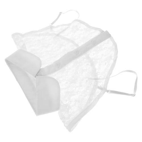 HOMSFOU Abnehmbarer Damen blusenkragen aus Weißer Spitzen spitze Weicher Fake kragen für Mädchen Modischer Falscher Kragen Langlebiger Einsatz für Hemden und Pullover Vielseitig von HOMSFOU