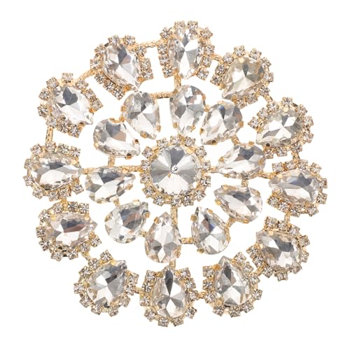 HOMSFOU Accessoires für Bag Diamond Schnalle Braut-Strassapplikationen Schuhe dekorativer Patch Strasssteine ​​Blumen für Kleidung Strassapplikationen zum Nähen Geldbörse Zinklegierung von HOMSFOU