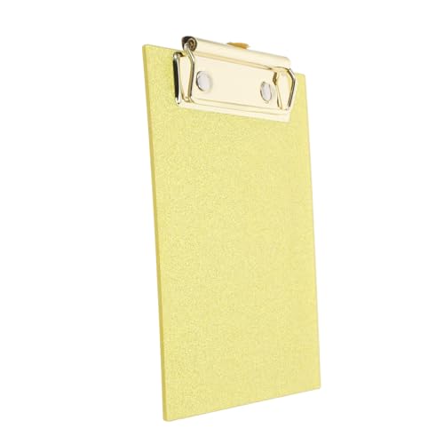 HOMSFOU Acryl -Schreibbrettclip Klemmbretter Klemmbrett-Clip Binder Zwischenablage Glitzer-Zwischenablage Clips Clips Krankenschwester Zwischenablage Metall Yellow HOMSFOU Acryl -Schreibbrettclip Klemmbretter Klemmbrett-Clip Binder Zwischenablage Glitzer-Zwischenablage Clips Clips Krankenschwester Zwischenablage Metall Yellow von HOMSFOU