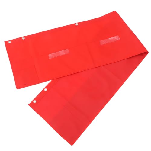 HOMSFOU Aktentasche Schreibtisch Organizer hängend Lehre tragbar wandmontierte Aufbewahrung Organisator des Klassenzimmers Aufbewahrungstasche im Klassenzimmer Wandtaschen PVC rot von HOMSFOU