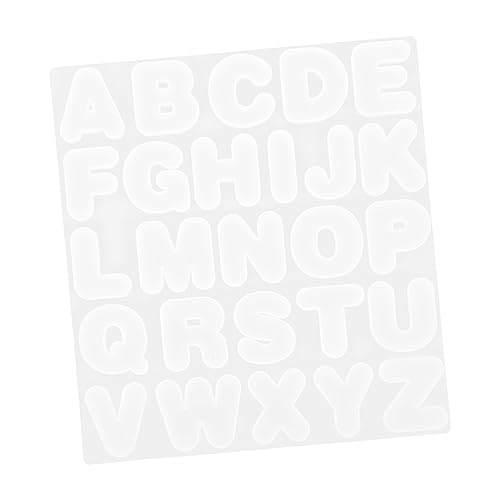 HOMSFOU Alphabet Silikonform für Schmuckherstellung Buchstaben Epoxidharz Gießform für Diy Schlüsselanhänger Leicht Langlebig und Einfach zu Reinigen für Kreative Projekte von HOMSFOU