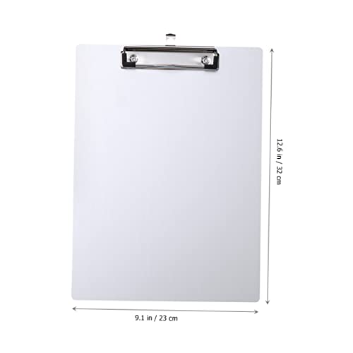 HOMSFOU Aluminium Klemmbrett mit Metallclip Leicht und Tragbar für Büro und Schule und Abriebfest Silberfarben für Dokumente HOMSFOU Aluminium Klemmbrett mit Metallclip Leicht und Tragbar für Büro und Schule und Abriebfest Silberfarben für Dokumente von HOMSFOU