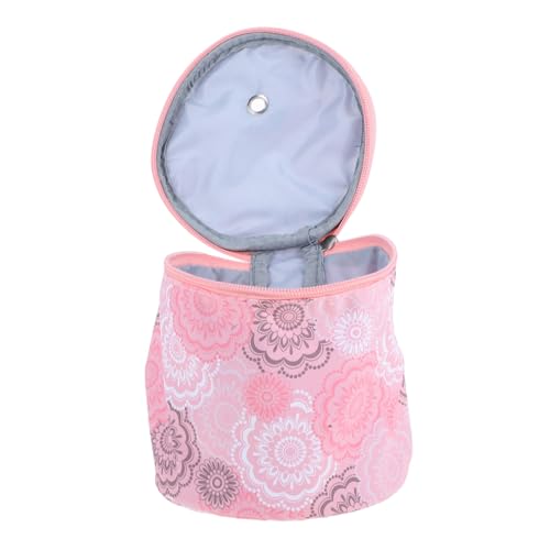 HOMSFOU Aufbewahrungstasche Aus Wolle Häkelgarnhalter Gehäkelte Aufbewahrungstasche Garnsack Organisator Zur Aufbewahrung Von Garn Häkeltasche Häkelgarn-organizer Polyester Rosa von HOMSFOU