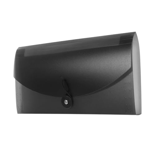 HOMSFOU Aufbewahrungstasche Erhalten Office Desk Organizer Abteil Ordner-organizer Organisation Quittung Bindemittel Multi Dateiorganisator Groß Veranstalter Hängende Akten Schwarz Plastik von HOMSFOU