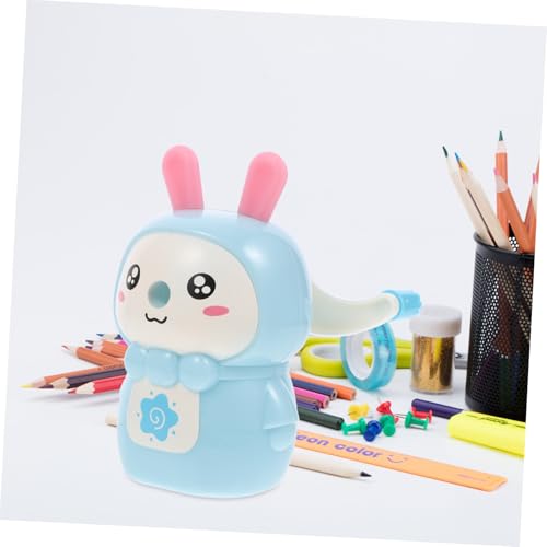 HOMSFOU Automatischer Bleistiftspitzer Cartoon Hase Form Tragbarer Anspitzer für Schüler Schule Büro Praktisch Effizient und Schonend für Buntstifte und Bleistifte HOMSFOU Automatischer Bleistiftspitzer Cartoon Hase Form Tragbarer Anspitzer für Schüler Schule Büro Praktisch Effizient und Schonend für Buntstifte und Bleistifte von HOMSFOU