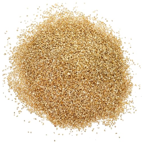 HOMSFOU Bastel Material Dekoration Metallische Mini-chips Zerquetscht Basteln Schmuckzubehör Metallische Späne Einmachgläser Klobiger Glitzer Golden Glas von HOMSFOU
