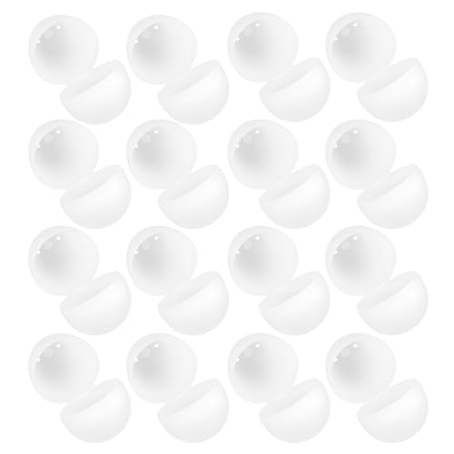HOMSFOU Befüllbare Weiße Leere Plastikeier Für Ostereier 16 Stück Durchsichtige Eier Überraschungs-Blindei Jumbo-Geschenk Süßigkeiten-Box Für DIY Ostern Hochzeit Party Gastgeschenke von HOMSFOU