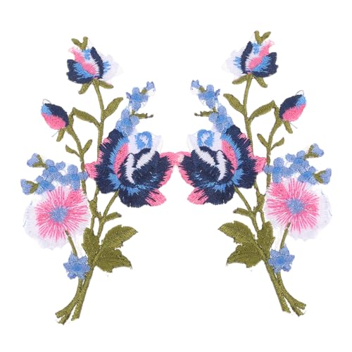 HOMSFOU Bestickte Blumenaufnäher zum Aufbügeln und Aufnähen Stickapplikationen mit Blättern Robuste DIY Stoffpatches für Kleidung Taschen Hüte zur Reparatur und Dekoration HOMSFOU Bestickte Blumenaufnäher zum Aufbügeln und Aufnähen Stickapplikationen mit Blättern Robuste DIY Stoffpatches für Kleidung Taschen Hüte zur Reparatur und Dekoration von HOMSFOU