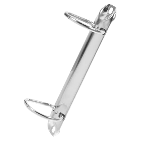 HOMSFOU Binderingschnalle Buchbindering Buchbindung dokumentenordner dokumentenhalter notizbuch zubehör Loseblattschnalle Ordner Metall -Lose -Blatt -Bindemittel Ringe Zinklegierung Silver von HOMSFOU
