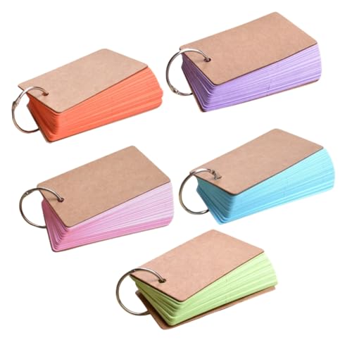 HOMSFOU Blanko Karteikarten Notizbücher Farbiges Leichtes Studenten Flashcards mit Metallringen Tragbares DIY Vokabelkarten Memo Pad für Schule Büro Zuhause und Reise HOMSFOU Blanko Karteikarten Notizbücher Farbiges Leichtes Studenten Flashcards mit Metallringen Tragbares DIY Vokabelkarten Memo Pad für Schule Büro Zuhause und Reise von HOMSFOU