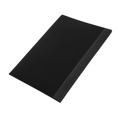 HOMSFOU Blatt Informationsanzeigeordner transparenter Dokumentenhalter Ärmel Beschützer Präsentationsordner schwarz Robuster Dokumentenordner Mappenmappe Hefter mit Plastikhüllen Black von HOMSFOU