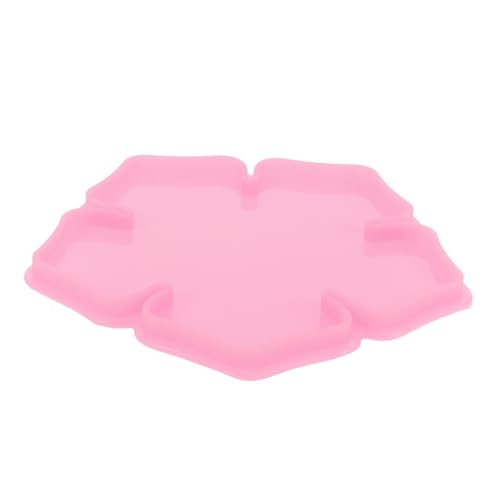 HOMSFOU Blume Silikonform Fondant Blumen Untersetzer, der Form herstellt Rose Blütenblatt Mehrzweck-Silikonform Silikonblüten geformte Form Gießform aus Silikon Epoxidformen Kieselgel Rosa von HOMSFOU