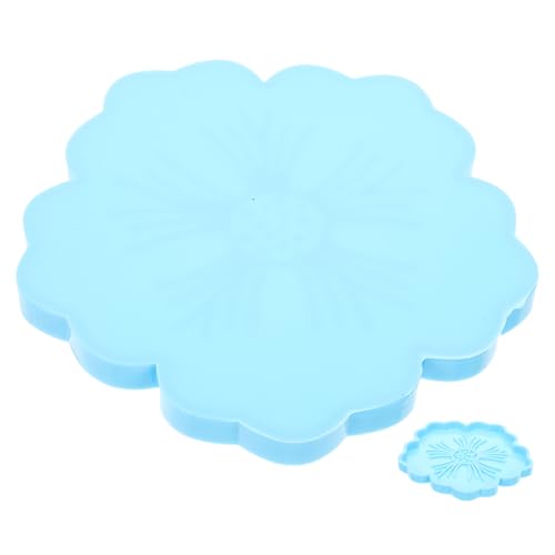 HOMSFOU Blumen Silikonform für Untersetzer Diy Gießform für Tassenmatte Wiederverwendbar Flexible Silikonform für Home Office Langlebig und Leicht zu Reinigen von HOMSFOU
