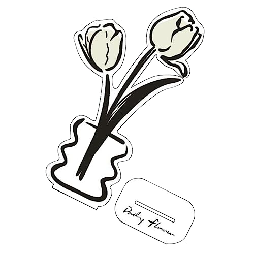 HOMSFOU Blumen-notizhalter Gestell Tellerhalter Zum Präsentieren Foto Desktop-memohalter Stand Rack Ausstellen Bild Steht Für Anzeige Bild Steht Für Tisch Mini-staffelei Bildhalter Acryl von HOMSFOU