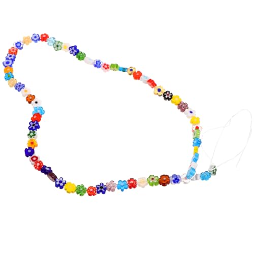 HOMSFOU Blumenperlen Glitzernde Diy Perlen für Armbänder Glasperlen mit Großem Loch Vielseitig Einsetzbar für Schmuckherstellung und Bastelprojekte Blütenform von HOMSFOU