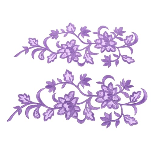 HOMSFOU Blumensticker Stickerei - Blumenapplikation gestickte Blumenapplikationen Patches gestickte Applikationsflecken Aufnäher Flicken zum Aufbügeln Violett HOMSFOU Blumensticker Stickerei - Blumenapplikation gestickte Blumenapplikationen Patches gestickte Applikationsflecken Aufnäher Flicken zum Aufbügeln Violett von HOMSFOU