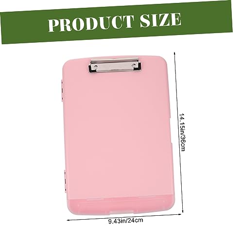 HOMSFOU Box Dateiaufbewahrungsbox Dokumentenordner Aktenhalter Organizer Dokumentenordner Clip Zeitschriftenordner Organ Organizer Faltbare Aktenordnerhalter Dokumentenhalter Pp Pink von HOMSFOU