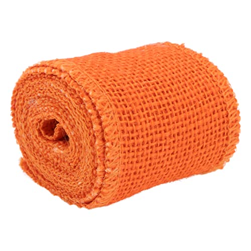 HOMSFOU Breites Jute Dekoband Rolle in Orange Natürliche Struktur Vielseitig für Weihnachtsdekoration DIY Kränze Geschenkverpackung Umweltfreundliches Bastelband HOMSFOU Breites Jute Dekoband Rolle in Orange Natürliche Struktur Vielseitig für Weihnachtsdekoration DIY Kränze Geschenkverpackung Umweltfreundliches Bastelband von HOMSFOU