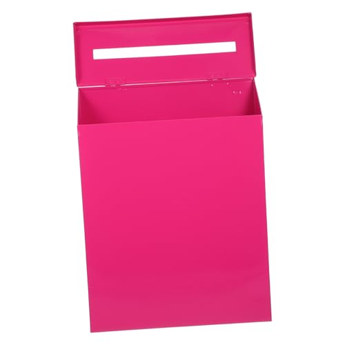 HOMSFOU Briefkasten Aus Gusseisen Eisenbriefkasten Briefkasten Für Die Wand Rosy Wedding Mailbox Eisen von HOMSFOU