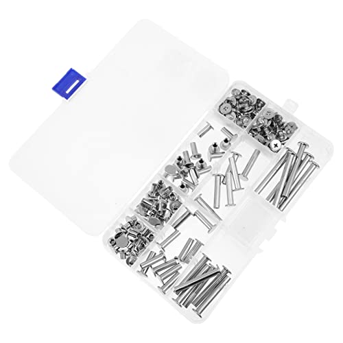 HOMSFOU Buchschrauben Teilig für Scrapbook und Fotoalben DIY Schraube für Lederprojekte Einfache Installation Glatte Oberfläche Langlebig und Robust von HOMSFOU