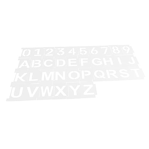 HOMSFOU Buchstaben und Zahlenschablonen Pet für Buchstaben Zahlen Wiederverwendbar für DIY Malerei und Bastelprojekte Leicht zu Handhaben Langlebig und Bruchsicher HOMSFOU Buchstaben und Zahlenschablonen Pet für Buchstaben Zahlen Wiederverwendbar für DIY Malerei und Bastelprojekte Leicht zu Handhaben Langlebig und Bruchsicher von HOMSFOU