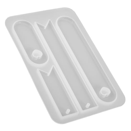 HOMSFOU Buchstabenförmige Silikonform für Diy Lesezeichen Epoxidharz Gießform Langlebig und Stabil für Kreative Designs Verschiedenen und Bastelprojekte von HOMSFOU
