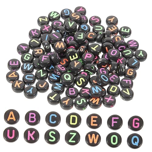 HOMSFOU Buchstabenperlen Kunststoffperlen für Diy Schmuck Buchstabenperlen zum Auffädeln für Armbänder und Bastelprojekte Bastelperlen für Ideen HOMSFOU Buchstabenperlen Kunststoffperlen für Diy Schmuck Buchstabenperlen zum Auffädeln für Armbänder und Bastelprojekte Bastelperlen für Ideen von HOMSFOU