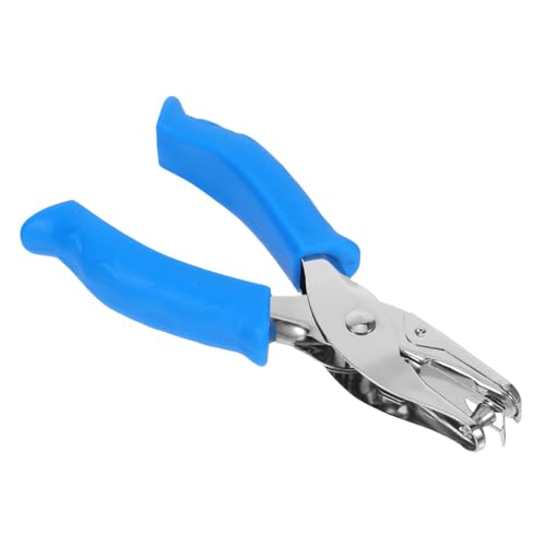 HOMSFOU Büro Dokumentenstanzer Locher Multifunktions Papierstanzer Kreisstanzer Bindemaschine Für Planer Multifunktions Kartenstanzer Binder Papierstanzzange Blau Edelstahl von HOMSFOU