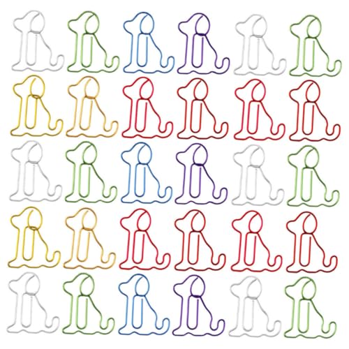 HOMSFOU Büroklammern Lesezeichen Buchordner Clips Sublimations Büroklammer Dackel Büroklammern Einzigartige Büromaterialien Tier Büroklammer Hunde Lesezeichen Tier Nachrichten von HOMSFOU