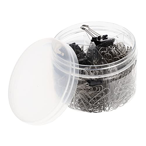 HOMSFOU Büroklammern Set aus Langlebige Binder Clips für Dokumente Praktische Bürobedarf für Schule und Büro Stabil und Vielseitig Einsetzbar Farbenfroh von HOMSFOU