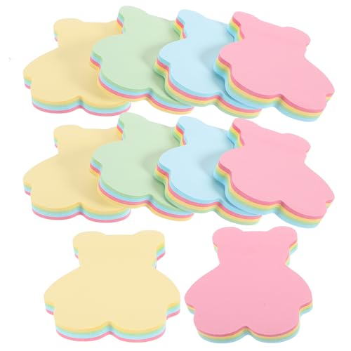 HOMSFOU Bunte Bären Haftnotizen Selbstklebende Notizzettel für Büro und Schule Praktische Memo Pads mit Starkem Kleber für Notizen Pläne und Wichtige Erinnerungen HOMSFOU Bunte Bären Haftnotizen Selbstklebende Notizzettel für Büro und Schule Praktische Memo Pads mit Starkem Kleber für Notizen Pläne und Wichtige Erinnerungen von HOMSFOU