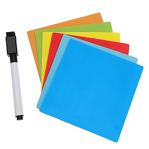 HOMSFOU Bunte Haftnotizen Memo wiederverwendbar groß klebrig Beachten Sie Pads Notizen liniert Whiteboard Schreibtisch Klebestreifen Aufkleber Klassifizierungsetiketten das Haustier von HOMSFOU