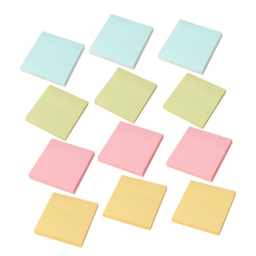 HOMSFOU Bunte Haftnotizen Tearable Memo Pads mit Tieren Tragbare To Do Liste für Schule und Büro Selbstklebende Notizzettel Gelb Grün Blau von HOMSFOU