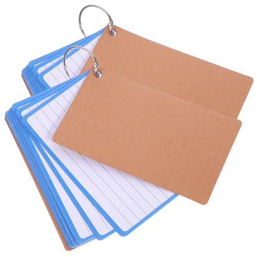 HOMSFOU Bunte Karteikarten mit Bücher mit Blanko Indexpapierkarten für Notizen To Do Listen und Tägliche Planung für Büro und Zuhause von HOMSFOU
