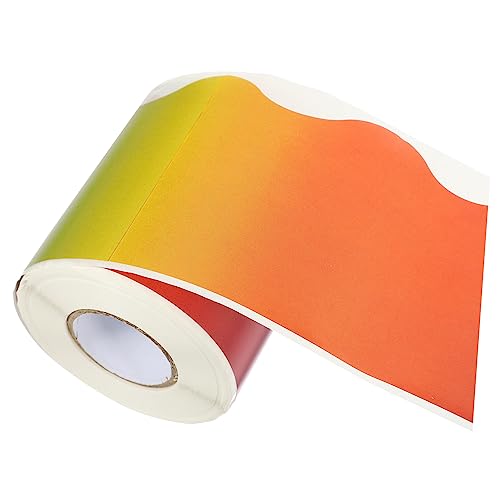 HOMSFOU Bunte Pinnwand Border Aufkleber Selbstklebendes Design für Weißboards Breit für Diy Projekte Scrapbooking und Dekoration von HOMSFOU