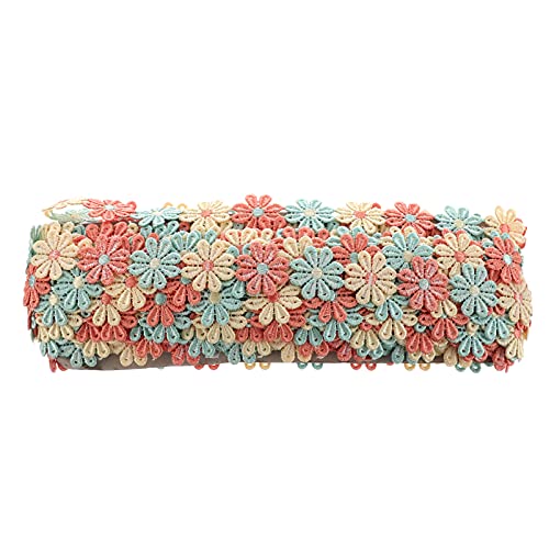 HOMSFOU Bunte Stickerei Blütenband für Diy Projekte Yards Spitzendekoration für Hochzeiten Scrapbooking und Bastelarbeiten für Kreative Anwendungen HOMSFOU Bunte Stickerei Blütenband für Diy Projekte Yards Spitzendekoration für Hochzeiten Scrapbooking und Bastelarbeiten für Kreative Anwendungen von HOMSFOU