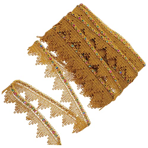 HOMSFOU Buntes Pailletten Bortenband für Diy Kleidung und Vorhänge Dekorationsbesatz mit Feiner Textur für Handwerk Blumenverzierung und Kreative Projekte von HOMSFOU