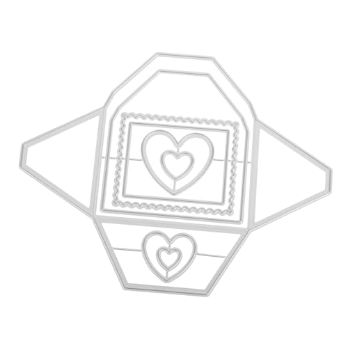 HOMSFOU Carbon Steel Cutting Dies für Kartenherstellung Hintergrundrahmen Stanzschablonen Langlebige Metall Stanzformen für Scrapbooking Anfängerfreundlich Kompatibel mit Gängigen von HOMSFOU