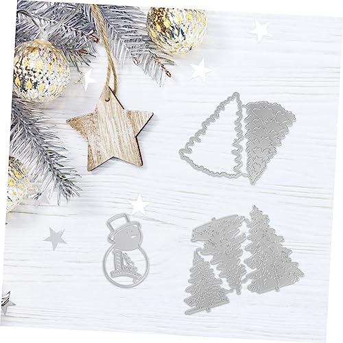 HOMSFOU Carbonstahl Stanzform Weihnachtsbaum Schneemann Prägeschablone Langlebig für Scrapbooking Papierbasteln Einladungskarten Albumdekoration Geschenkverzierung HOMSFOU Carbonstahl Stanzform Weihnachtsbaum Schneemann Prägeschablone Langlebig für Scrapbooking Papierbasteln Einladungskarten Albumdekoration Geschenkverzierung von HOMSFOU